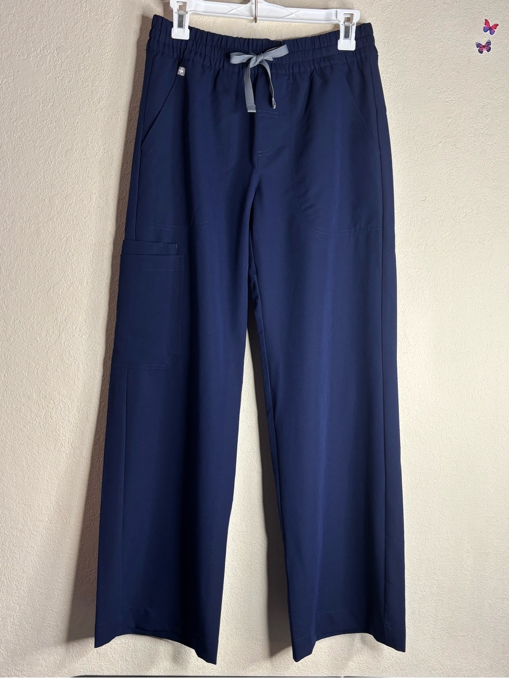 FIGS ISABEL MID-RISE WIDE LEG SCRUB PANTS size small NWT